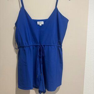 Blue Superdown Romper - S